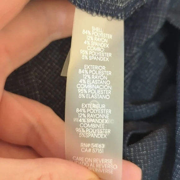 Karl Lagerfeld Paris Two-Tone Pocket Dress In Navy Size 10 - Picture 9 of 10